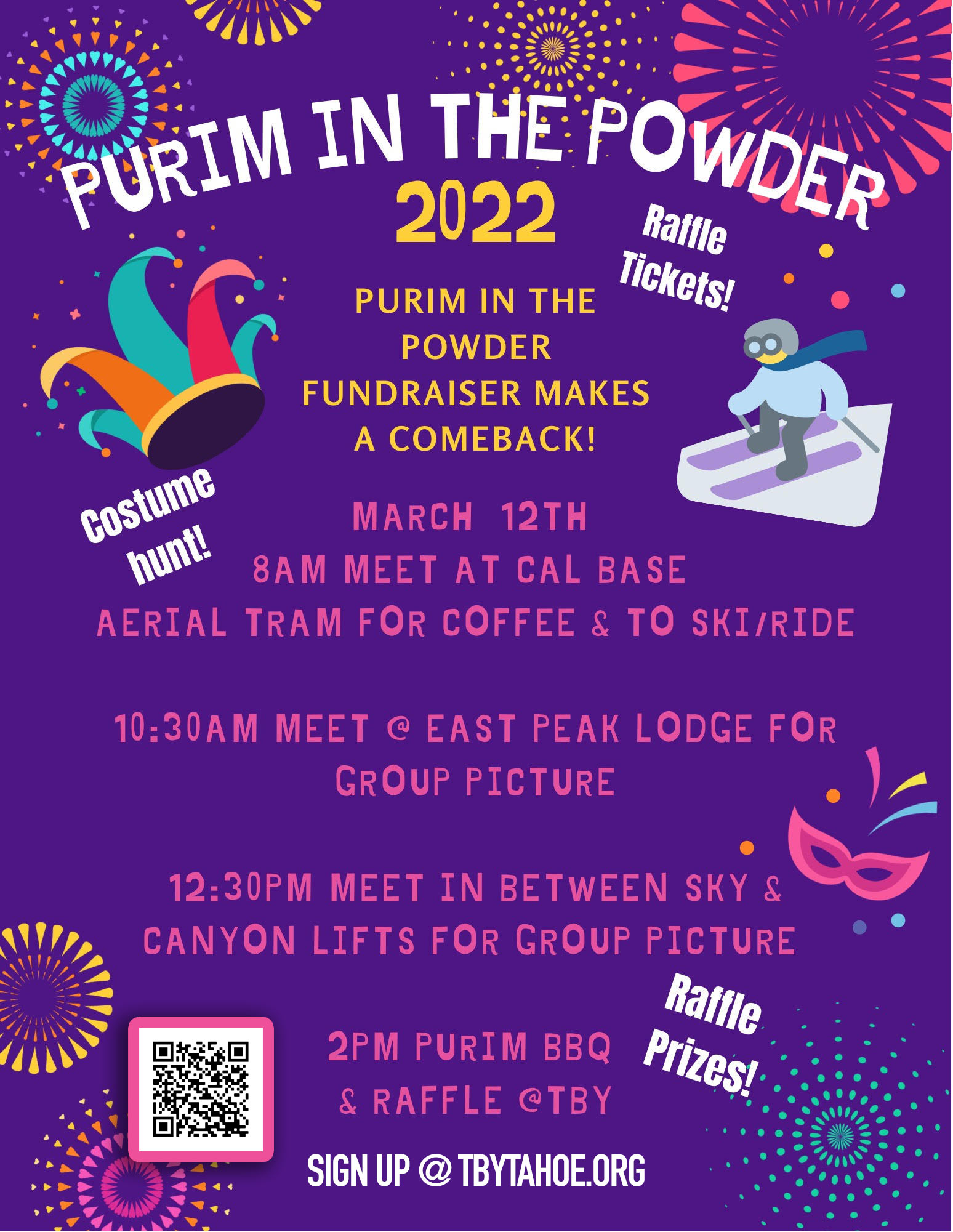 purim in the powder 2022 fundrasier and raffle